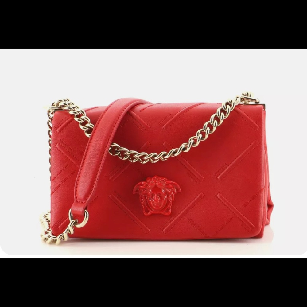 Versace Palazzo Medusa Sultan  Stitched Leather.